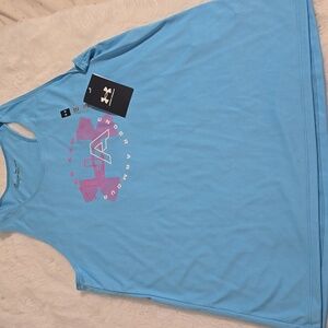 Under Armour Blue Tank Top Size YXL girls